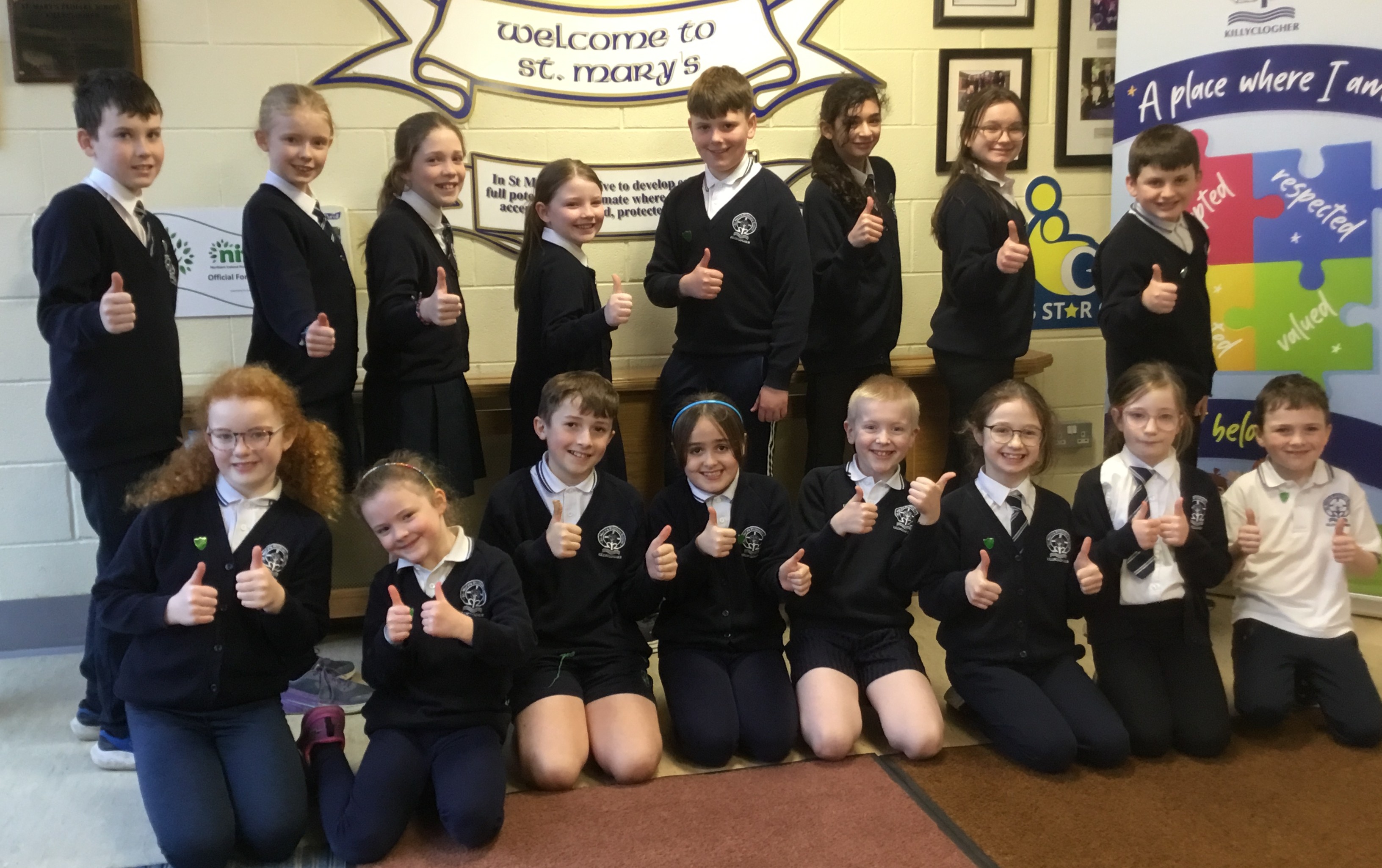 (Back row) Patrick, Olivia, Emer, Bella, Mason, Yasmin, Meah, Oisin (Front row) Anna. Meabh, Joseph, Shonagh, Ronan, Sadie, Clara, Odhran