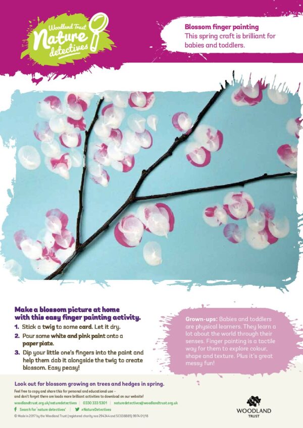 Blossom Finger Painting