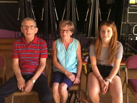 Parents and cousin of past pupil, Matthew Drumm